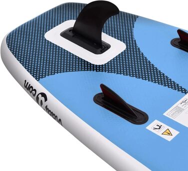 Надувна SUP-дошка LAPOOH 330x76x10 см морська синя, комплект для сапсерфінгу з веслом, сидінням та аксесуарами