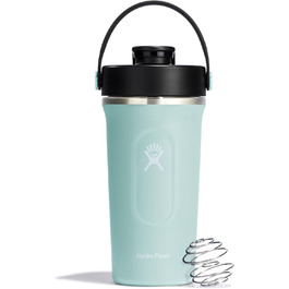 Термобутилка Hydro Flask 709 мл для протеїнових коктейлів, ізольована шейкер-бутилка для спортивного харчування та напоїв, колір Dew