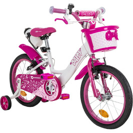 Дитяче велосипед Actionbikes Daisy 12/16 дюймів з V-Brake гальмами | Для дітей 2-9 років | З брудозахисниками | Підходить для дівчаток та хлопчиків