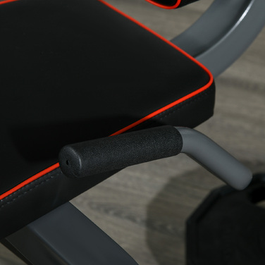 Регульований випрямитель ніг з 32 положеннями, регульованою спинкою та підтримкою стегон, сталевий, сірий/чорний