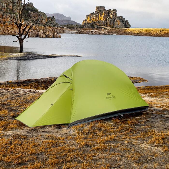 Намет Naturehike Cloud Up 1 - Ultralight, 1-місний, 4-сезонний, зелений (20D Upgrade)