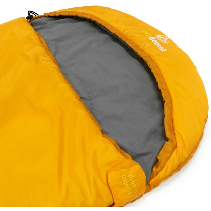 Дитячий спальник-ковдра Outdoorer Dream Express помаранчевий, з бавовняною підкладкою