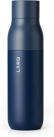 LARQ Bottle PureVis 500 мл – самочищувальна ізольована пляшка з нержавіючої сталі з UV-очищенням води, преміальний дизайн, для подорожей, багаторазова, синя