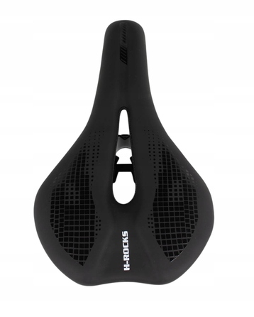 Гелеве велосипедне сідло VOID H-ROCKS — комфортне, чорне, для MTB