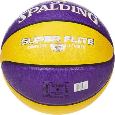 Баскетбольний м'яч Spalding Super Flite, розмір 7, жовтий, унісекс