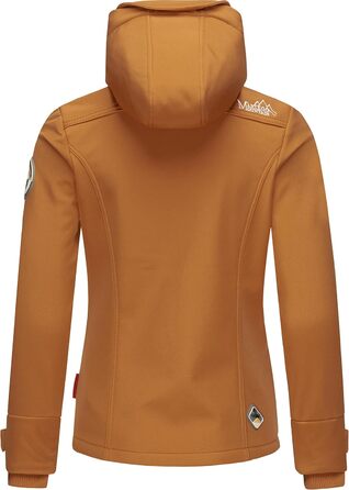 Жіноча демісезонна куртка-софтшелл MARIKOO з капюшоном, колір Caramel Brown, розмір XXL