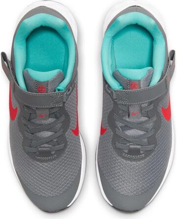 Кросівки для бігу Nike Revolution 6 Flyease (Унісекс) 27.5 EU, сірий/червоний/блакитний