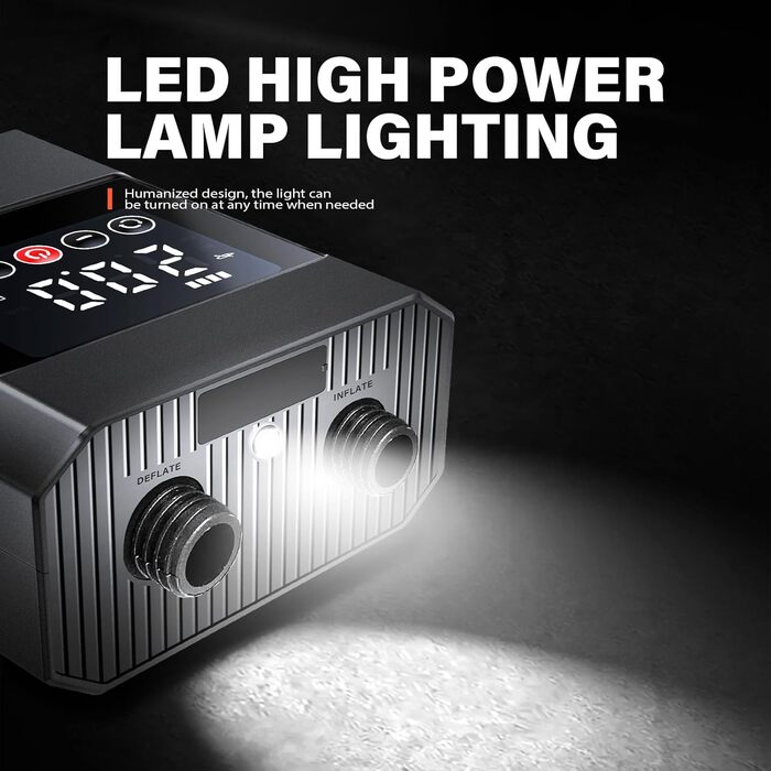 Електричний насос CYCLAM Q2 SUP 20 PSI з акумулятором для накачування човнів, дощок та інших надувних виробів + адаптер 12V DC