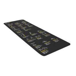 SKLZ Performance Trainer Mat - килимок для тренувань з інструкціями, 61x183 см, 4.5 мм - ідеально для фітнесу, йоги та розтяжки