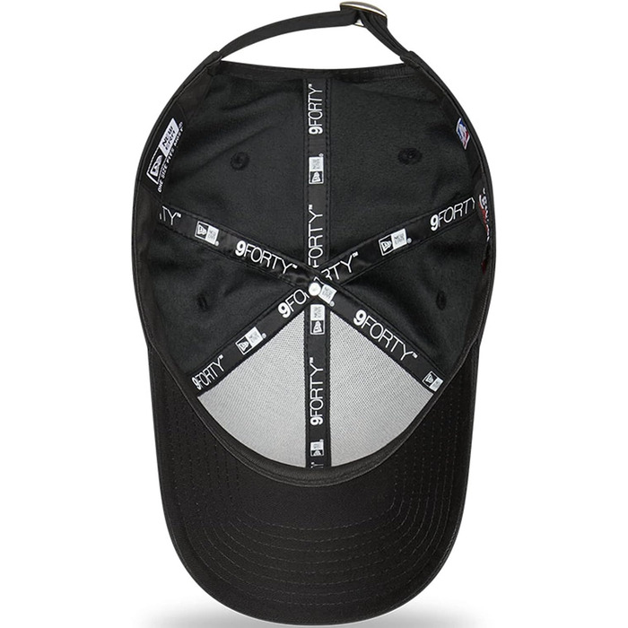 Кепка New Era NBA 9FORTY Chicago Bulls з логотипом Stacked, чорна