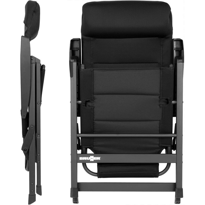 Кемпінговий стілець Brunner Skye 3D Black - чорний, поліестер