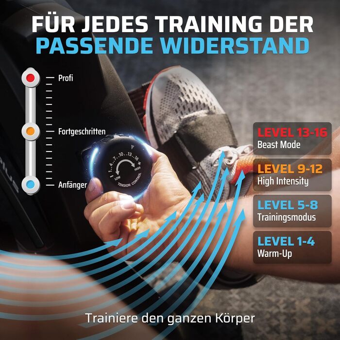 Гребний тренажер SportPlus для дому, складаний, з тихою магнітною системою гальмування, комп'ютером для тренувань, для дому, фітнес-обладнання, сумісний з додатками (Smart)