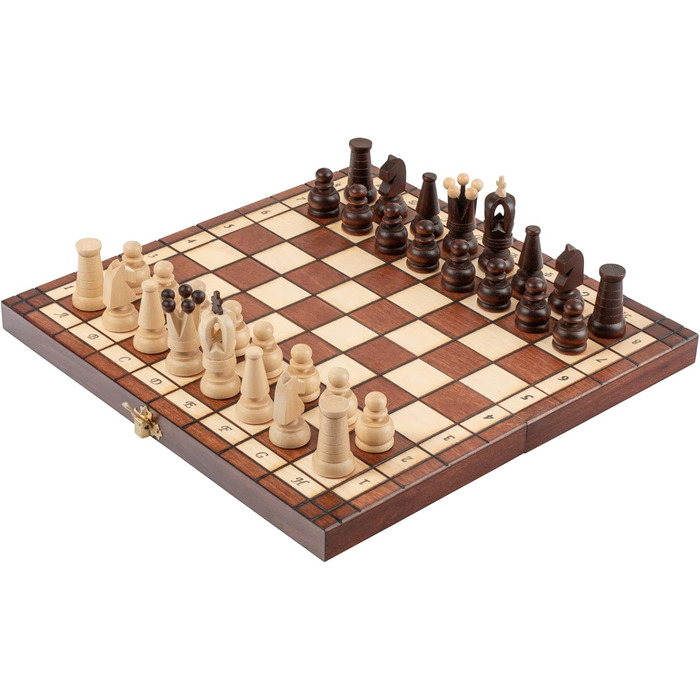 2 в 1: шахи та шашки з дерева Master of Chess, ручна робота, складне шахове поле 31x31 см для дітей і дорослих, портативний набір
