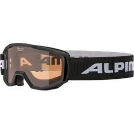 Дитячі гірськолижні окуляри ALPINA PINEY - захист від запотівання, міцні, з 100% UV-захистом, чорні