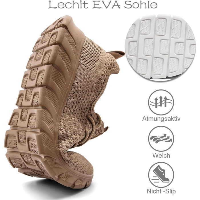 Чоловічі кросівки Damyuan: спортивні, для бігу, туризму, тенісу та фітнесу (48 EU, Колір: Коричневий)