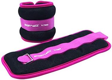 Набір вагів SportVida для ніг та рук: манжети для щиколоток, різні ваги та кольори (фіолетовий)