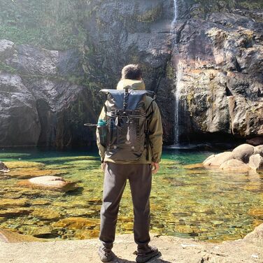 Водонепроникний рюкзак 35L для каякінгу, рафтингу та пляжу (Чорний)