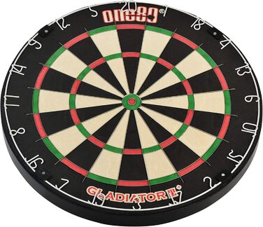 ONE80 Gladiator 3 Plus професійна дротяна дартс-дошка з натурального сизалю для турнірів, з системою кріплення Rotafix