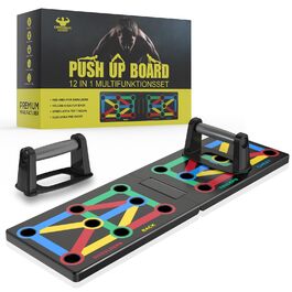 Багатофункціональний тренажер для віджимань 12-в-1 Push Up Board, складаний дошка для тренування м'язів верхньої частини тіла та спалення жиру