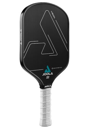 Ракетка для піклболу JOOLA Vision з вуглецевим покриттям Carbon-Grip для максимального спіну та контролю, стільниковий сердечник, чорна