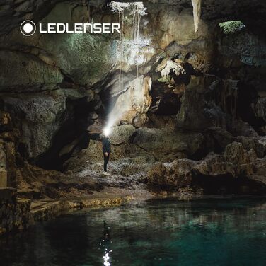 Ліхтар налобний Ledlenser HF6R Signature: 1000 люмен, RGB, водонепроникний IP68, пісочний колір