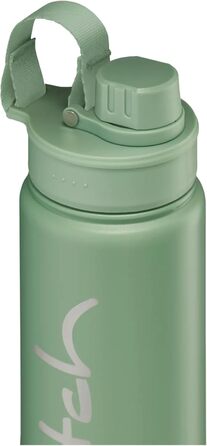 Пляшка для води satch з нержавіючої сталі 0,5 л, BPA-free, герметична, для газованих, гарячих та холодних напоїв, колір Nordic Jade Green (світло-зелена)