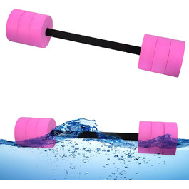 Водні гантелі BOOSTEADY для аквафітнесу: короткі та довгі, рожеві та блакитні