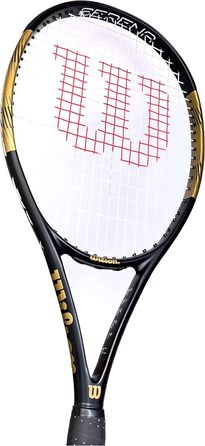 Тенісна ракетка Wilson Serena Elite 103 для дорослих, чорна/золота, розмір ручки 3 (4 3/8 дюйма)