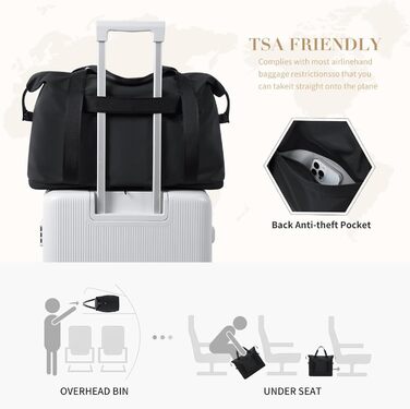 Спортивна сумка-рюкзак GOLF QUALITY 40л з вологим відділенням, для тренувань, подорожей, фітнесу, ручна поклажа, чорна, унісекс