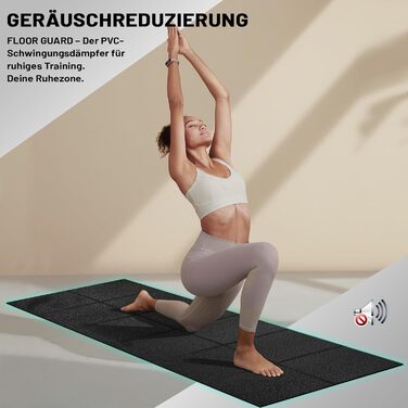 Складаний захисний килимок під тренажер (120x80 / 200x90 см) — протиковзний мат для бігової доріжки, еліптичного та велотренажера, товщина 6 мм, амортизаційний килим для йоги