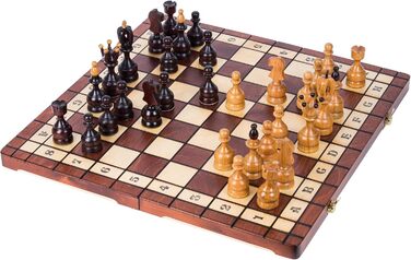Дерев'яні шахи Square Kanzler Lux 50x50 см з фігурами