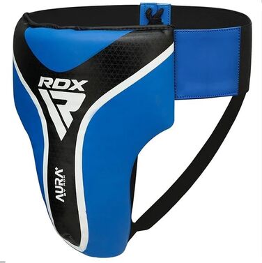 Захист для боксерів RDX Aura T17: бокс, MMA, муай-тай, бойові мистецтва. Захист голови, EVA-подушка, PVC-чаша, дихаюча тканина (Blue, M)