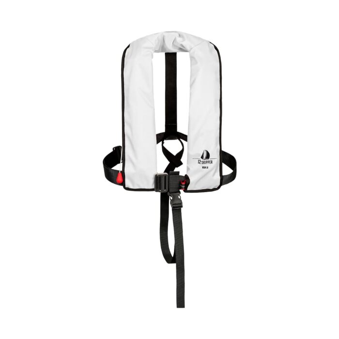 Рятувальний жилет автоматичний 165N з обплетенням, білий