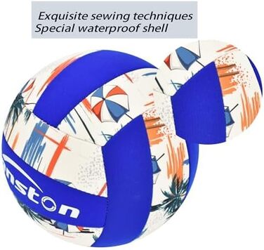 Волейбольний м'яч Senston для пляжу та активного відпочинку, водонепроникний, м'яка поверхня, блакитний колір