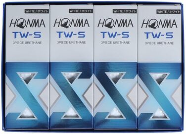 Гольф-м'ячі Honma New TW-S 2024, унісекс, 12 шт., білі