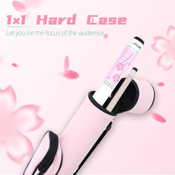 Професійний більярдний кий, 147,3 см, канадський клен, 20 oz, рожева квітка, подарунок для жінок