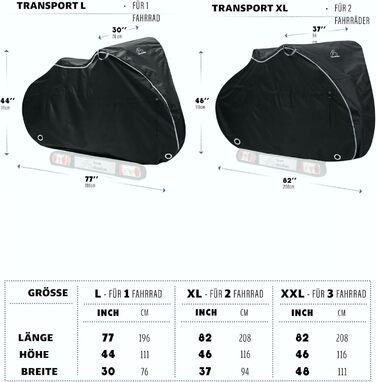Чохол для велосипеда Team Obsidian Oxford 600D | Захист від негоди та безпечний транспорт | Підходить для 1-3 велосипедів