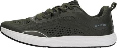Чоловічі бігові кросівки WHITIN Zero Drop з широкою передньою частиною, розмір 41.5 EU, колір зелений