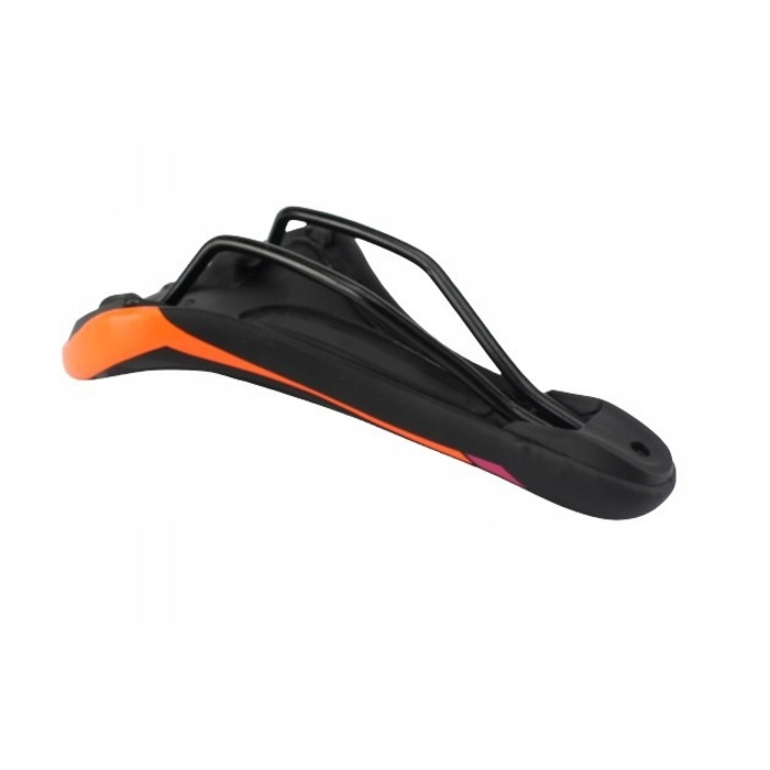 Зручне велосипедне сідло MTB, спортивне, чорно-помаранчеве 37602