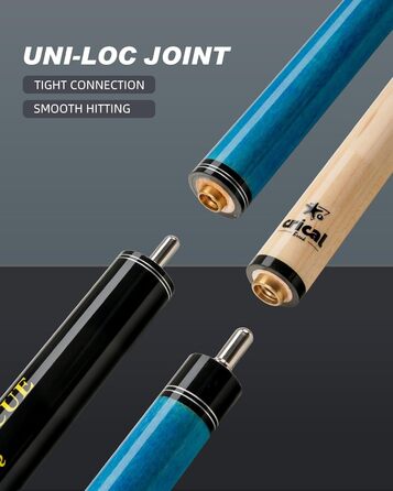 Професійна кий для більярду Crival Heavy Hitter Jump-Break-Queue: 3 частини, 137.2 см, з верхушки 13.2 мм, з клена, для стрибків та обривів