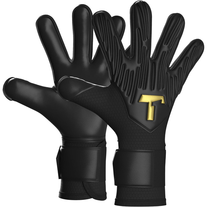 Воротарські рукавички T1TAN Rebel Junior для дітей 4-6 років, чорно-білі, розмір 4 (5-6 років)