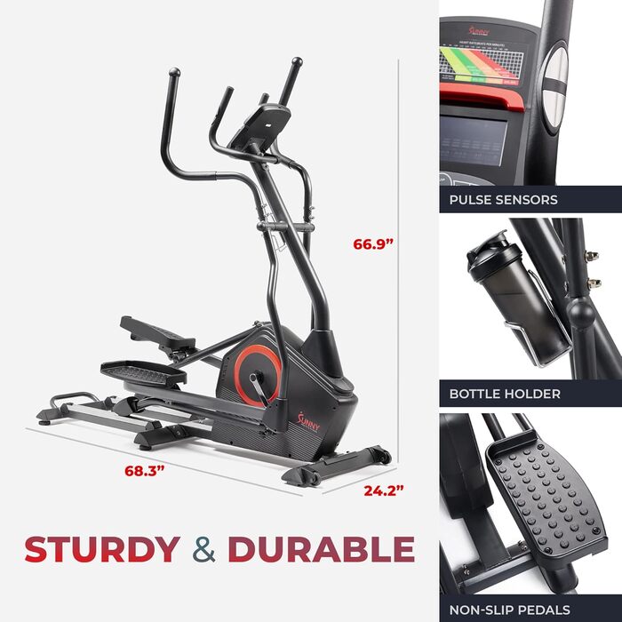 Еліптичний тренажер Sunny Health & Fitness SF-E3889SMART з інтелектуальним керуванням