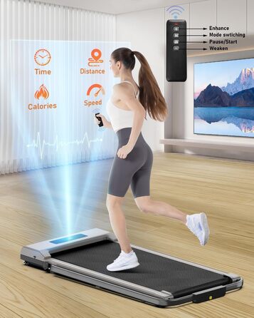 Бігова доріжка для дому HomeFitnessCode з нахилом та електричним приводом - компактний тренажер Walkpad під стіл