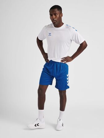 Чоловічі спортивні шорти Hummel Core Poly білого кольору, дихаючі (розмір 4XL)