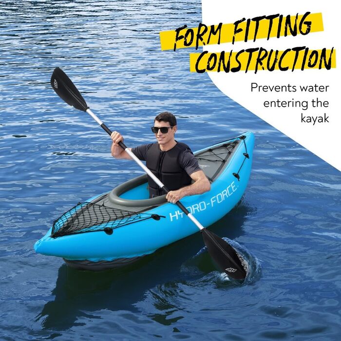 Надувний каяк Bestway Hydro-Force Cove Champion X1 275x81x45 см, комплект