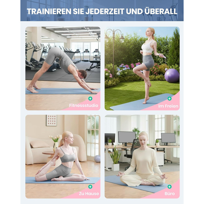 Килимок для йоги та фітнесу Narwhal: протиковзкий екологічний TPE мат для пілатесу та тренувань з ременем для перенесення