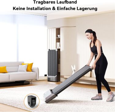 Бігова доріжка Raceable Walking Pad для дому з APP-керуванням, підтримкою Smart Tech, макс. 159 кг, експертні тренування, мультигонки та онлайн-інтерактив