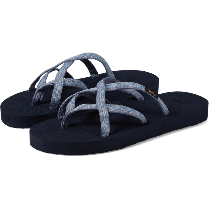 Жіночі шльопанці Teva Olowahu (38 EU, Kaleidoscope Blissful Blue)