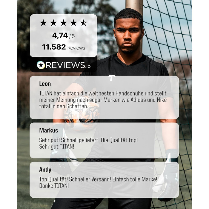 Воротарські рукавички T1TAN Profi Beast 3.0 Petrol: Розміри 6-11, для дорослих та підлітків