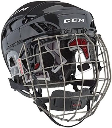 Хокейний шолом CCM Fitlite 80 Combo Senior білий, розмір S